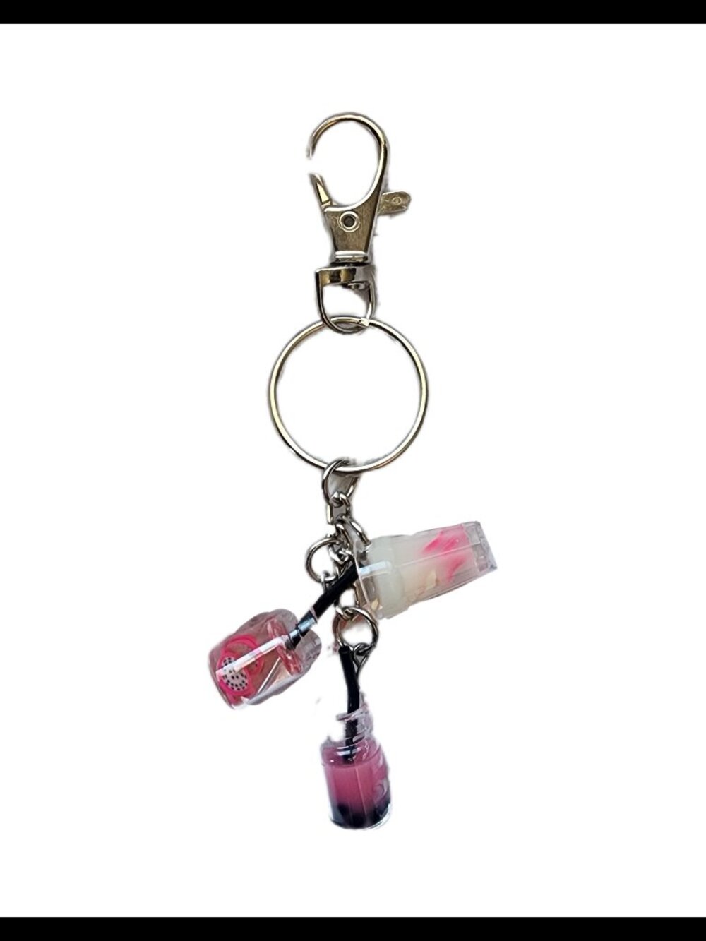 5/$10 - Pink Boba Keychain